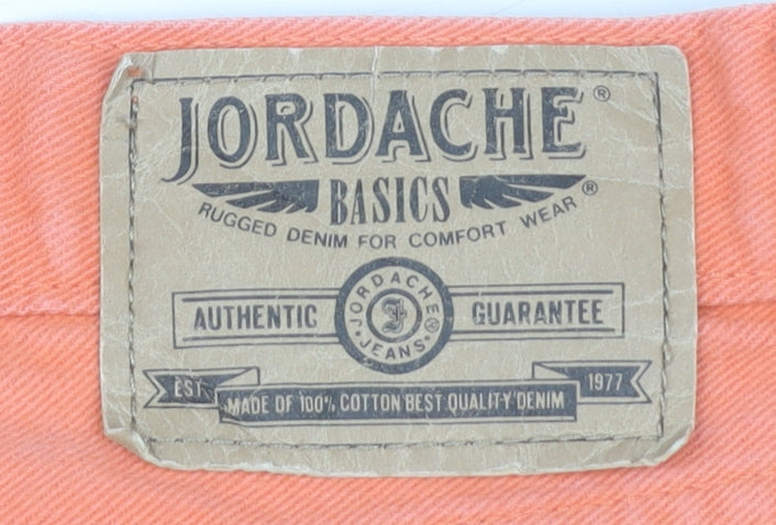Jordache Orange High-Rise Chino Women's Shorts Size 8