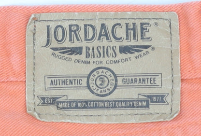 Jordache Orange High-Rise Chino Women's Shorts Size 8
