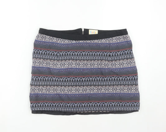 Lottie Women's Geometric Skirt, Size 14, Multicoloured