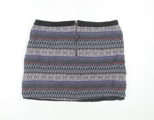 Lottie Women's Geometric Skirt, Size 14, Multicoloured