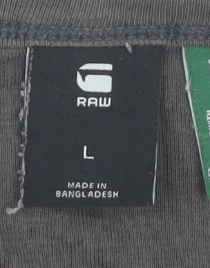 Mens UK Size L G-STAR RAW Brown  T-Shirt