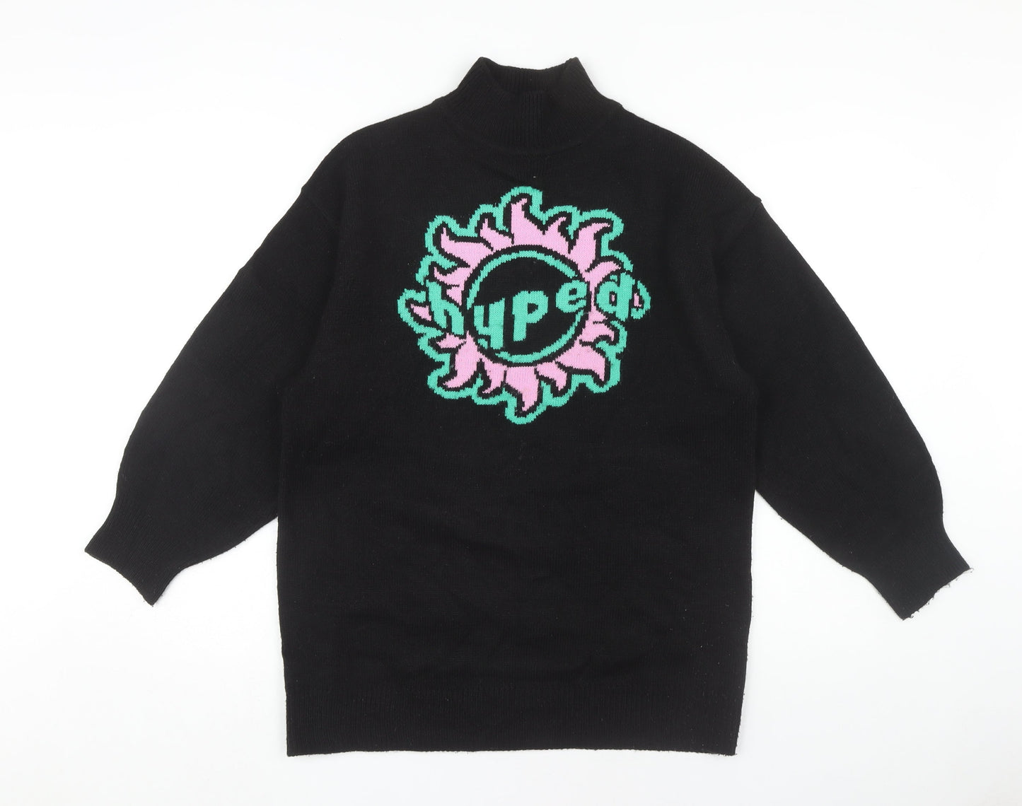 Womens UK Size XS H&M Black Pullover Jumper