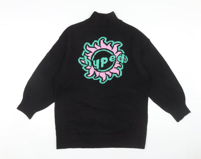 Womens UK Size XS H&M Black Pullover Jumper