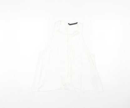 Womens UK Size S Zara White Basic Blouse