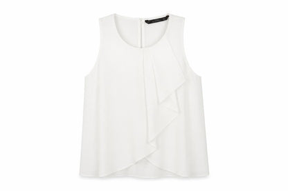 Womens UK Size S Zara White Basic Blouse