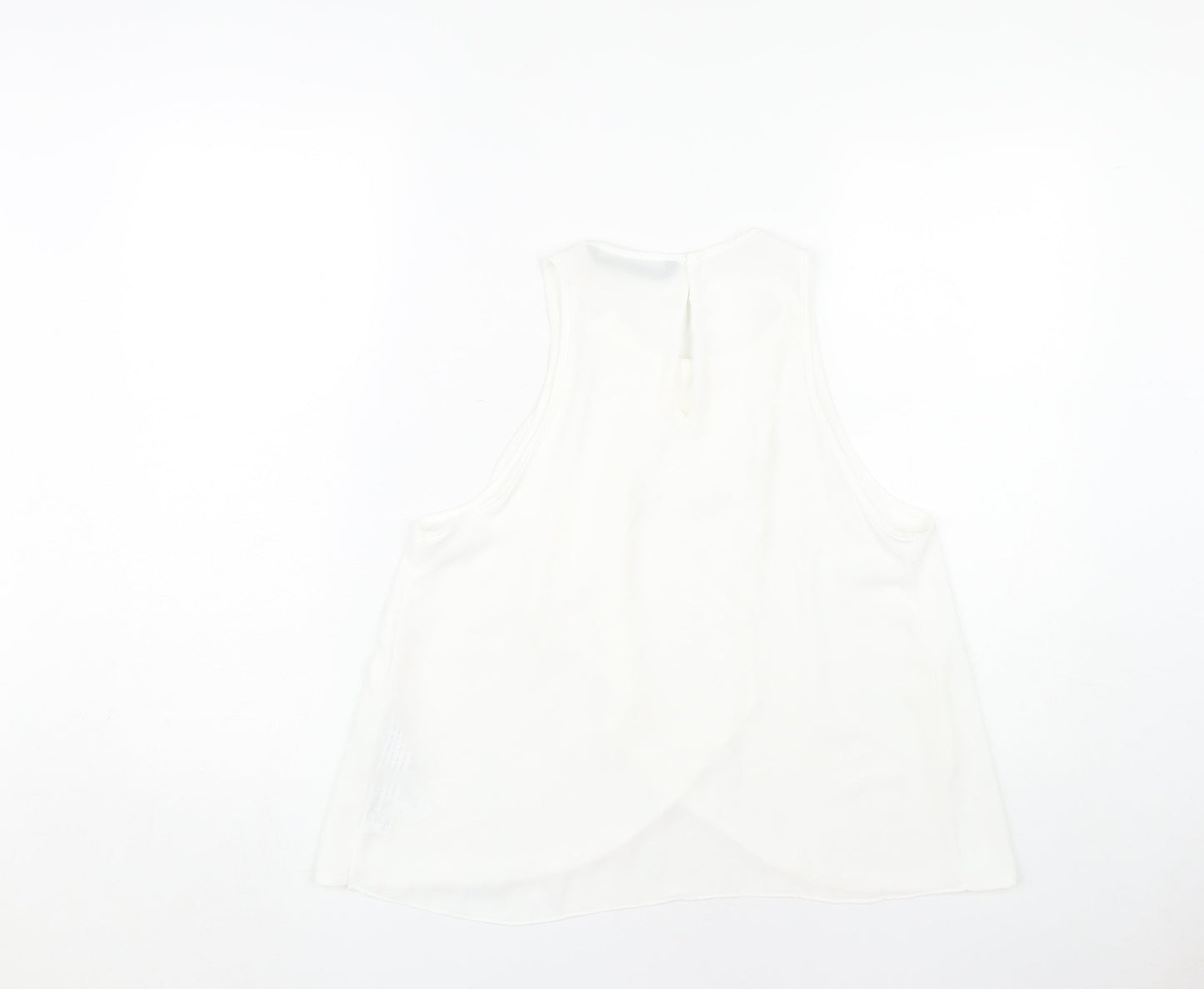 Womens UK Size S Zara White Basic Blouse