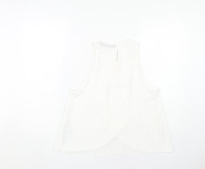 Womens UK Size S Zara White Basic Blouse
