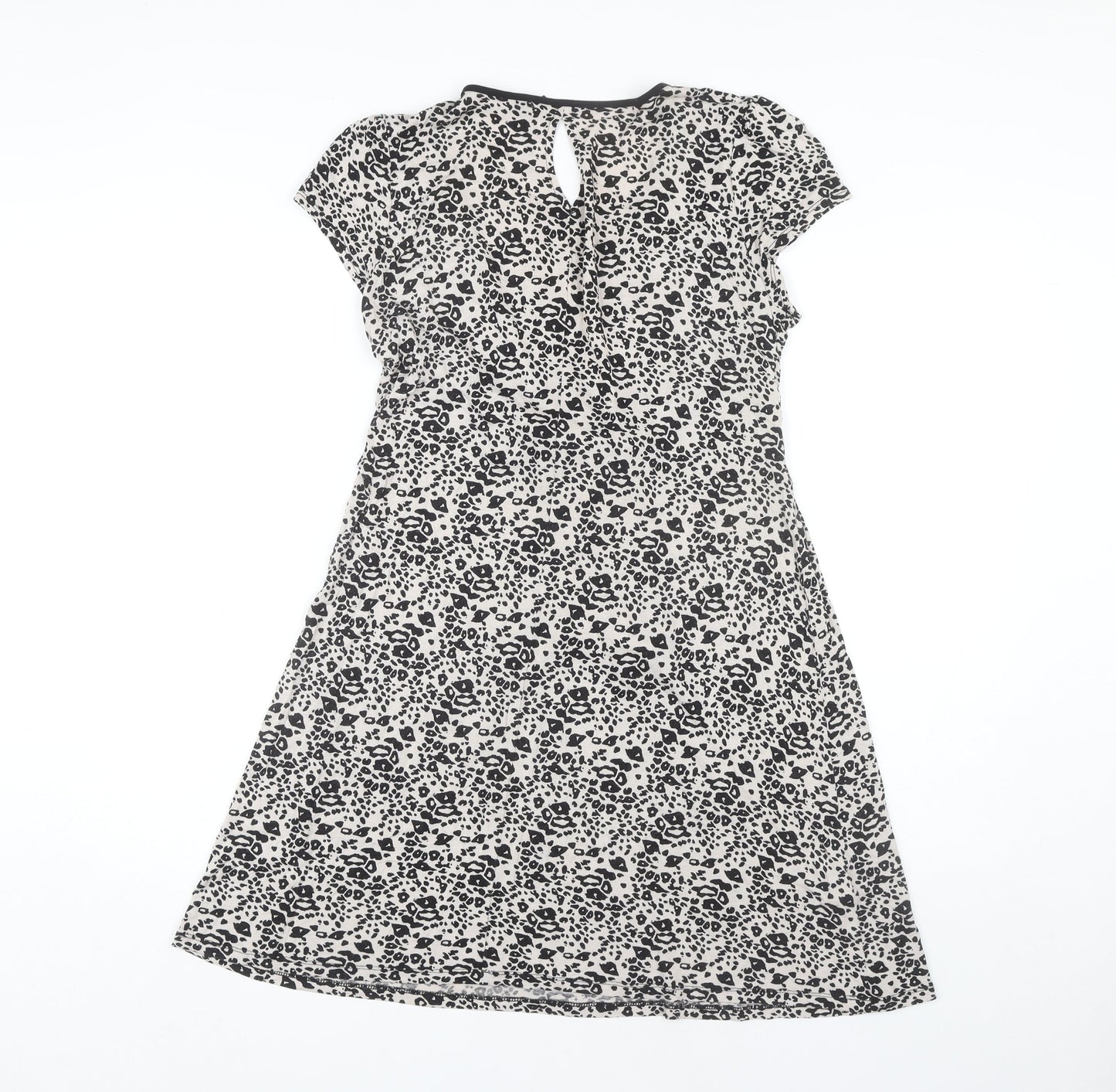 Next Ladies Grey Animal Print Dress Size 14