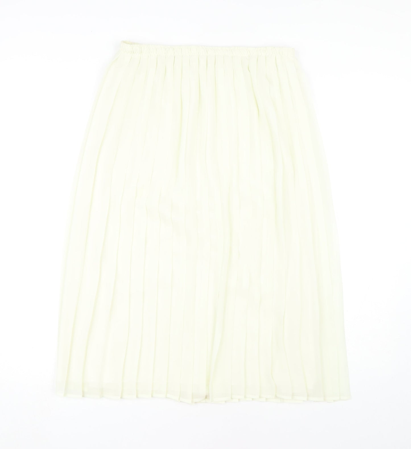 Marks and Spencer Women's Ivory Pleated Midi Skirt