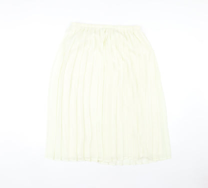 Marks and Spencer Women's Ivory Pleated Midi Skirt