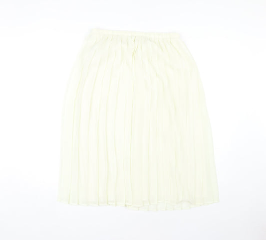 Marks and Spencer Women's Ivory Pleated Midi Skirt