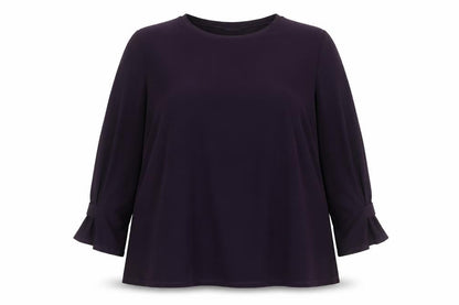 Womens UK Size 26/28 Roman Purple Basic Blouse