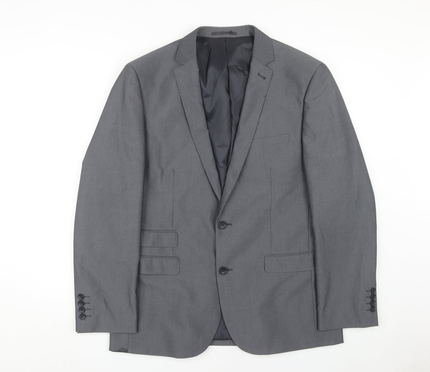 Mens UK Size 42 Fellini Regular Grey Suit Jacket