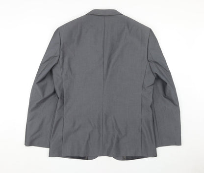 Mens UK Size 42 Fellini Regular Grey Suit Jacket