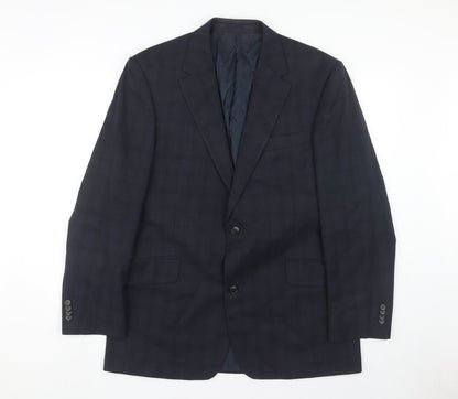 Daniel Hechter Men's Blue Check Blazer, 42