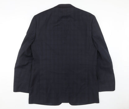 Daniel Hechter Men's Blue Check Blazer, 42