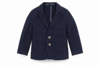 Front view of Next boys’ blue cotton blazer 3 years