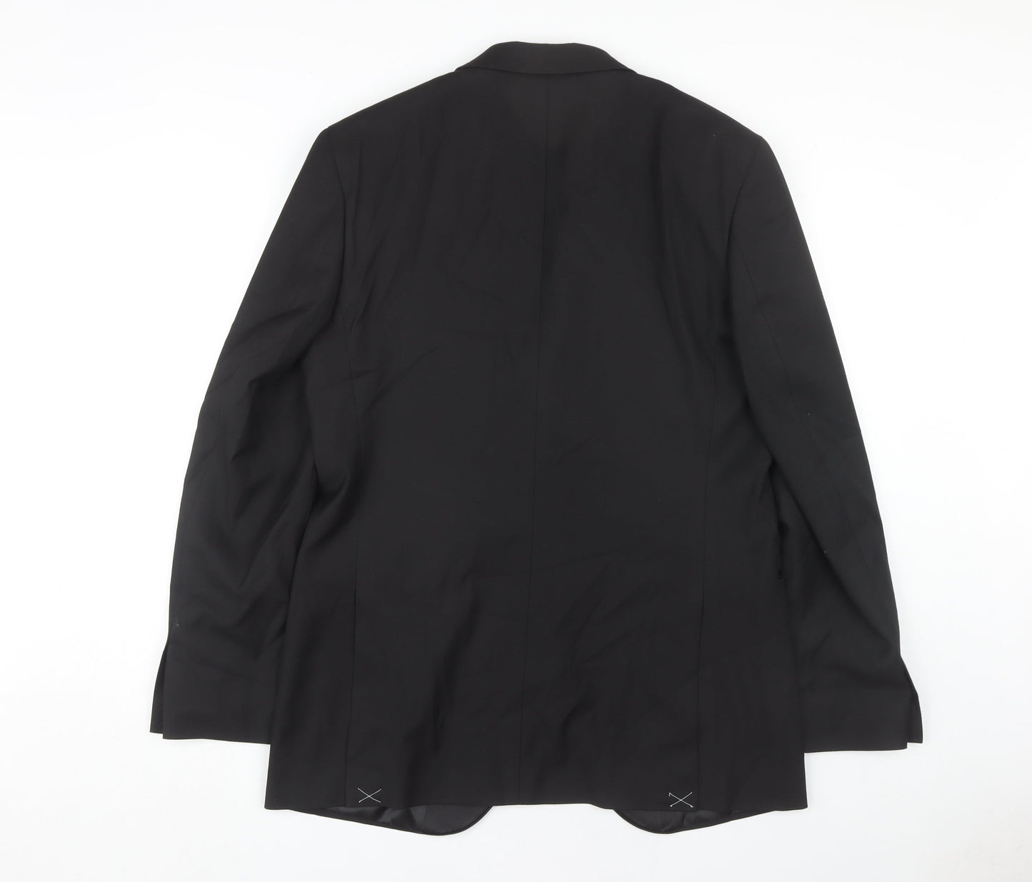 Mens UK Size 40 Marks and Spencer Regular Black Suit Tuxedo