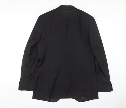 Mens UK Size 40 Marks and Spencer Regular Black Suit Tuxedo