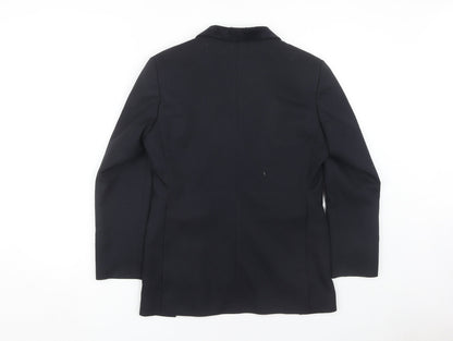 Just Togs Women's Blue Blazer Size 12 Lined Notch Lapel