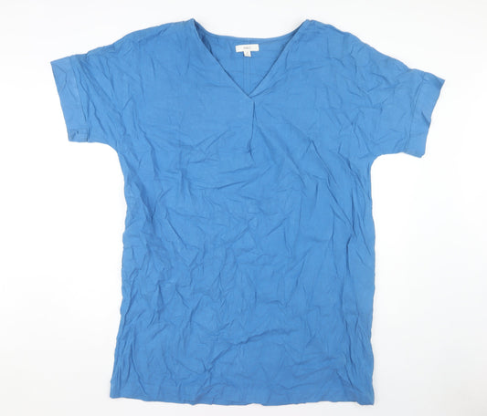 Marks and Spencer Women Blue V-Neck Dress Size 16