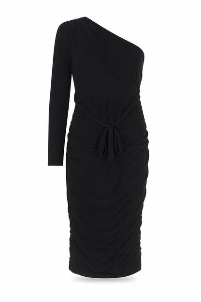 Femme Luxe Women's Black One Shoulder Dress Size 6