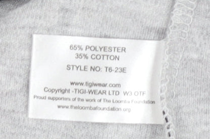 TIGI Women's Grey Floral 3/4 Sleeve T-Shirt Size 18