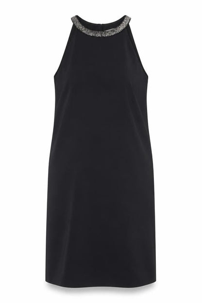 H&M Women's Black Sleeveless Beaded Dress, Size 8