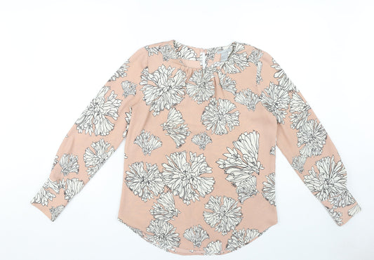 Womens UK Size 8 H&M Pink Basic Blouse