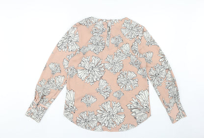 Womens UK Size 8 H&M Pink Basic Blouse