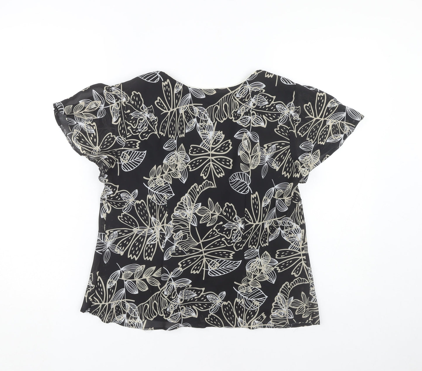 Womens UK Size 12 Roman Originals Black Basic Blouse