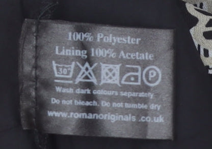 Womens UK Size 12 Roman Originals Black Basic Blouse