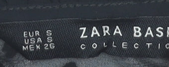 Womens UK Size S Zara Black Basic Blouse