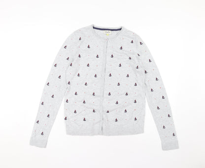 Heyton Women's Grey Buttoned Cardigan Size 10