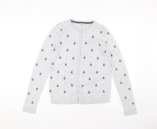 Heyton Women's Grey Buttoned Cardigan Size 10