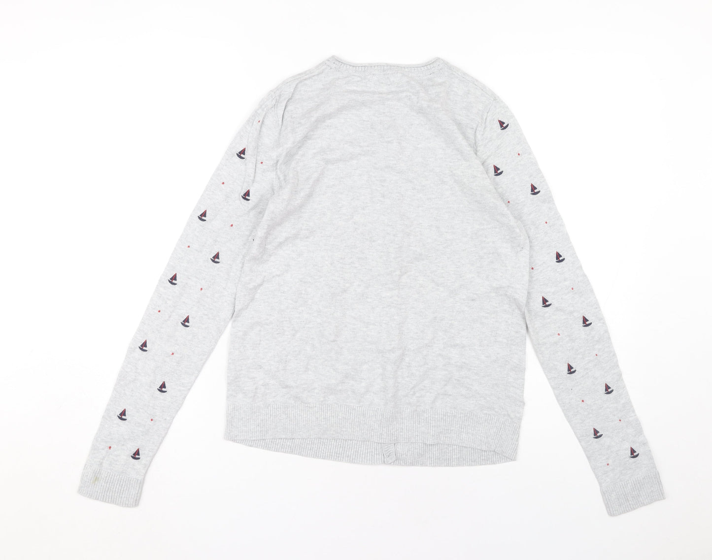 Heyton Women's Grey Buttoned Cardigan Size 10