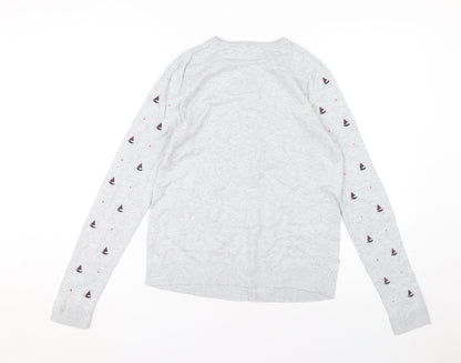 Heyton Women's Grey Buttoned Cardigan Size 10