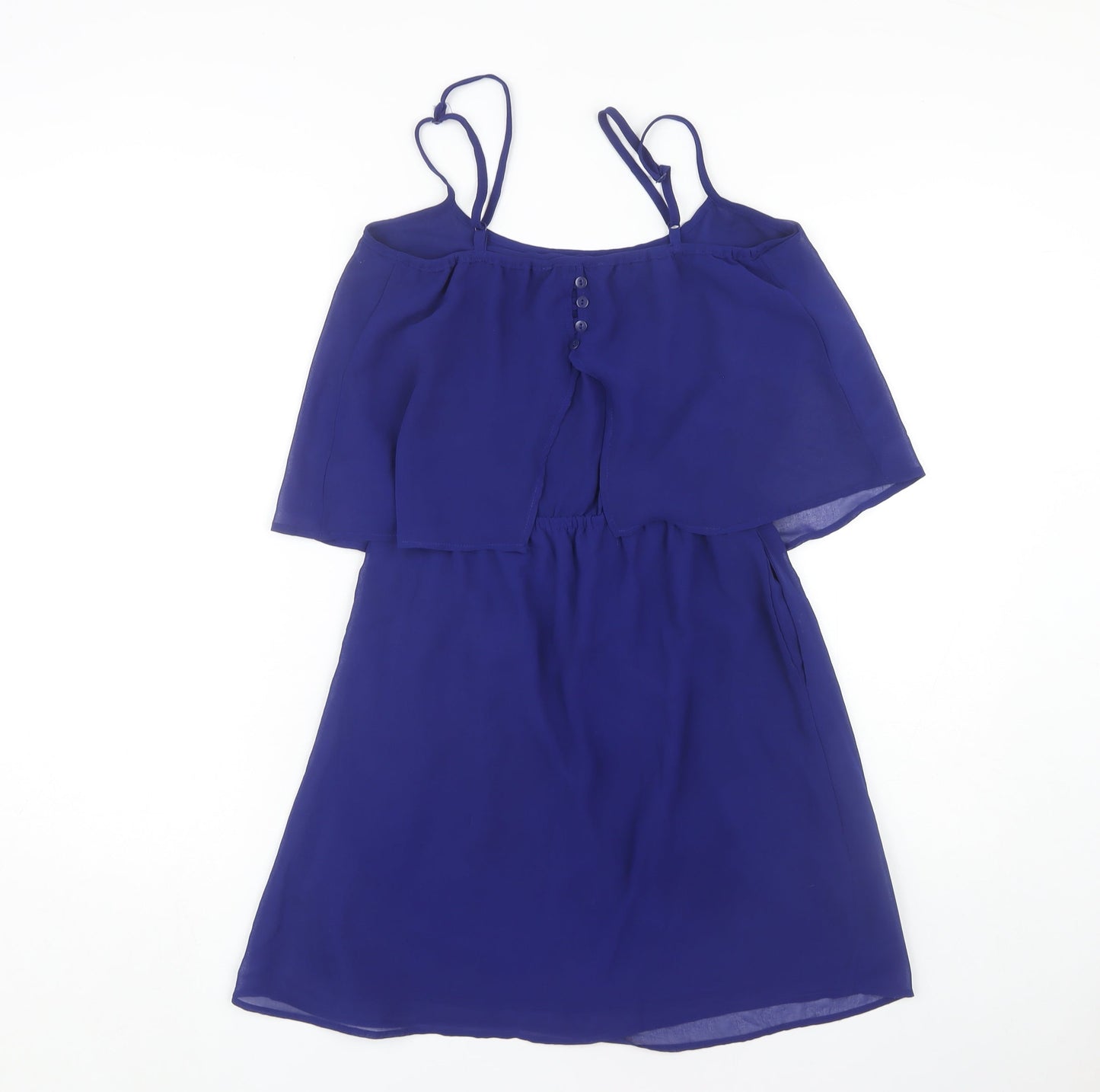 Mango Women's Blue Slip Dress, Size 6, Casual Wear