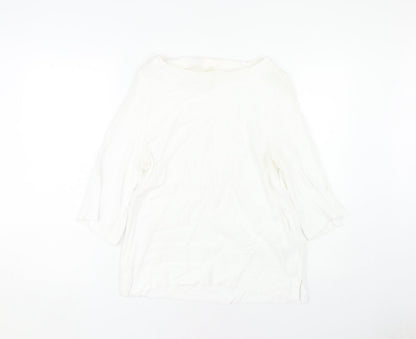 Womens UK Size 10 H&M White Tunic T-Shirt