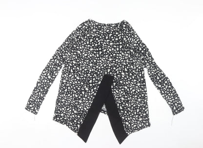 Womens UK Size 10 Label Lab Black Basic Blouse