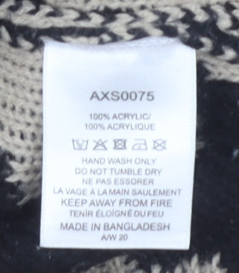 AX Paris Women's Beige Animal Print Pullover Jumper S/M