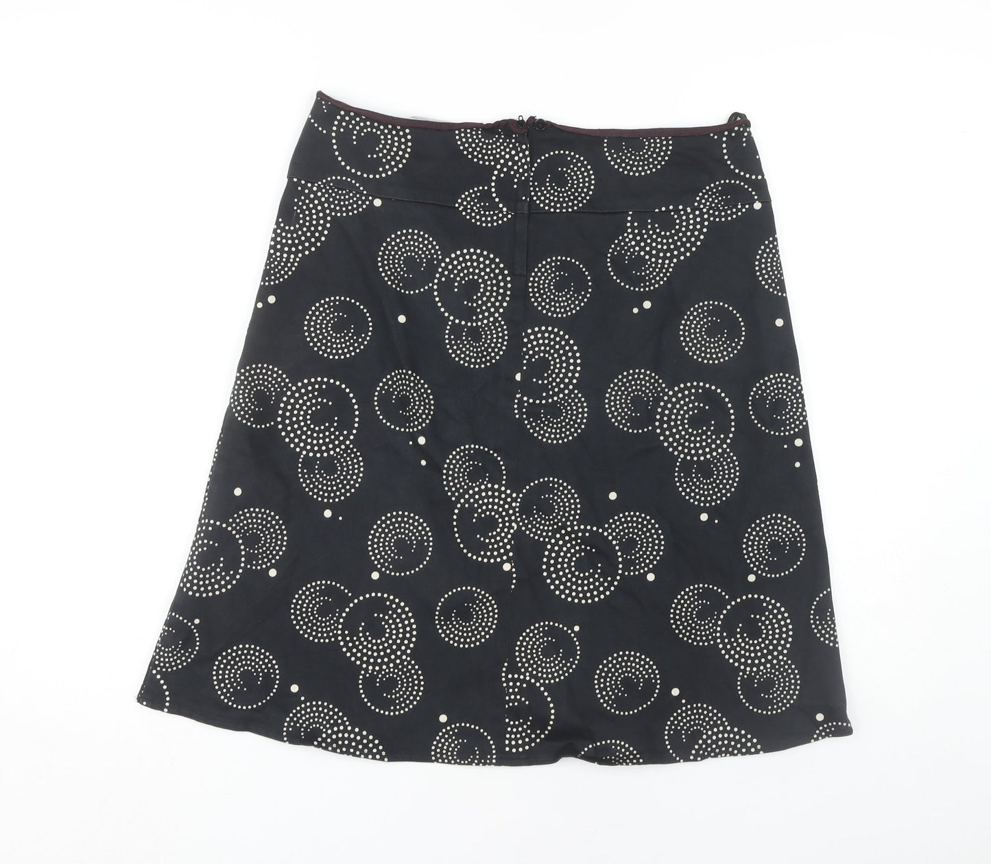 Dorothy Perkins Women's Black Geometric A-Line Skirt