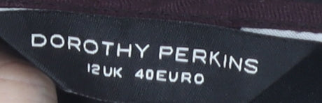 Dorothy Perkins Women's Black Geometric A-Line Skirt