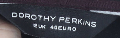 Dorothy Perkins Women's Black Geometric A-Line Skirt