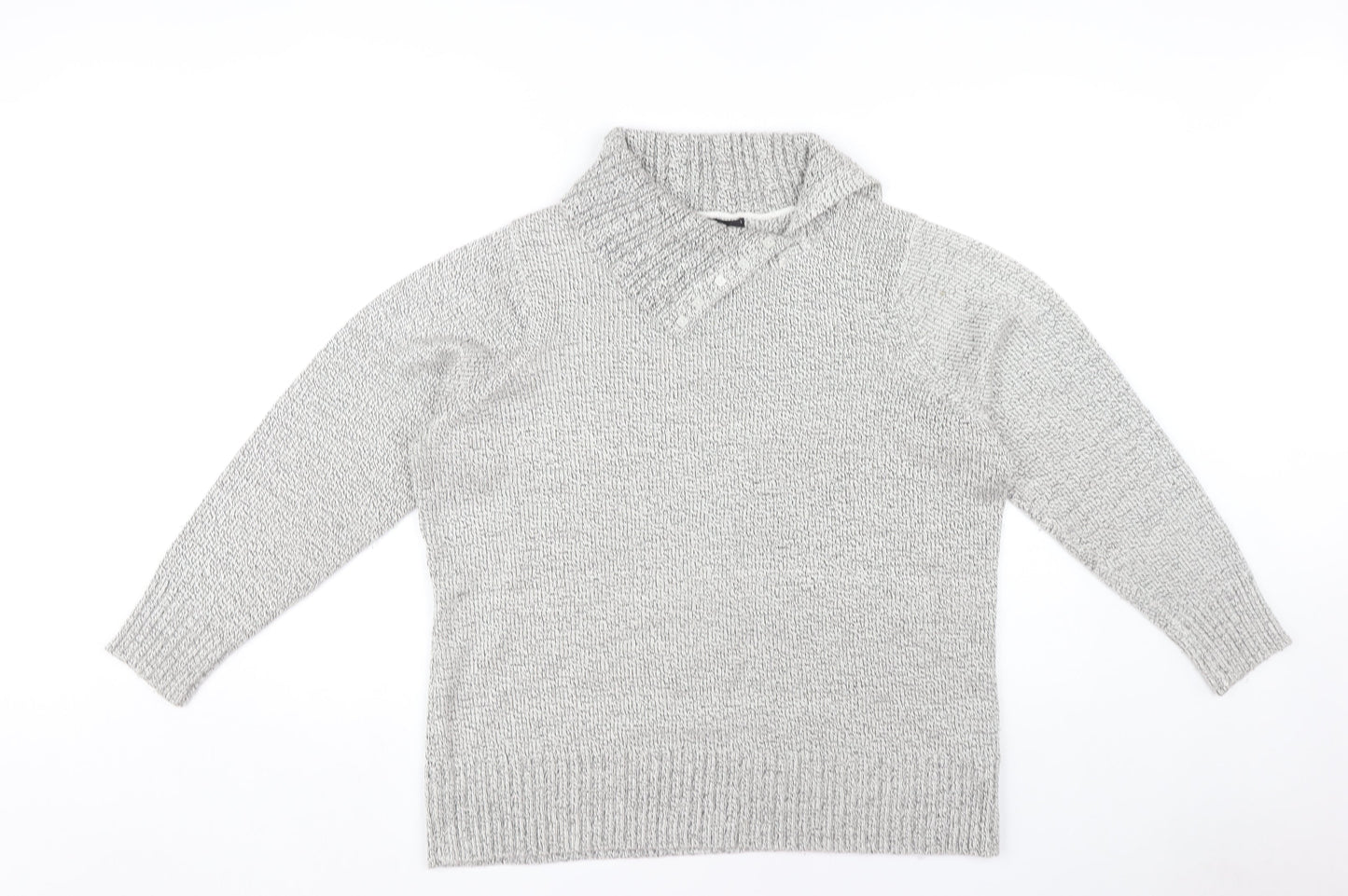 Womens UK Size L BM Collection Grey Pullover Jumper