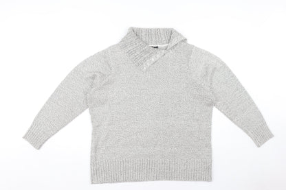 Womens UK Size L BM Collection Grey Pullover Jumper