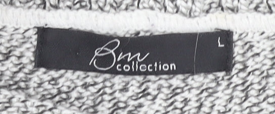 Womens UK Size L BM Collection Grey Pullover Jumper