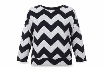 Womens UK Size 12 Apricot Grey Pullover Jumper