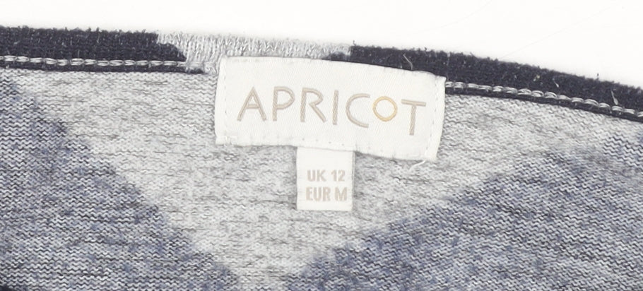 Womens UK Size 12 Apricot Grey Pullover Jumper