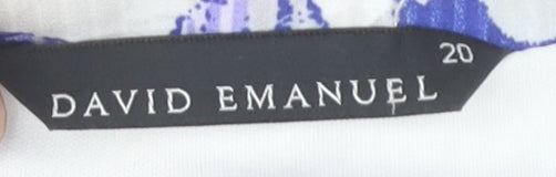 David Emanuel Women's Floral A-Line Skirt, Size 20